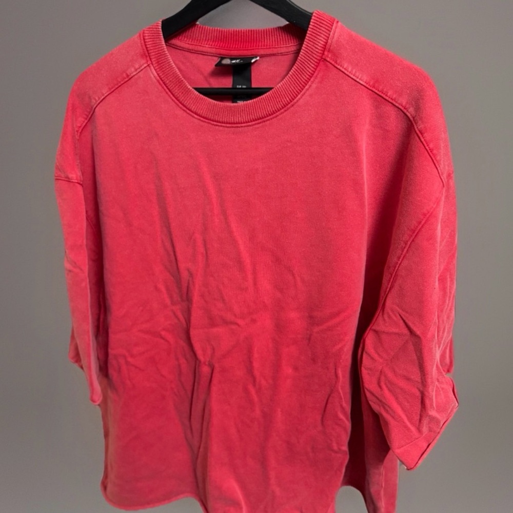 H&M Oversized Red T-Shirt
